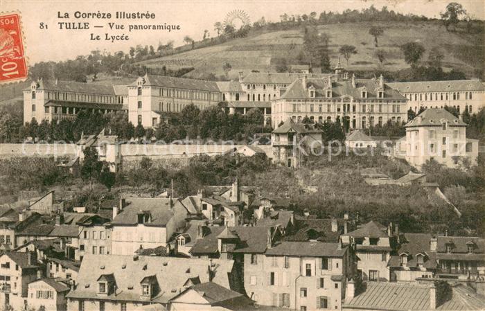 Tulle Correze Vue panoramique et le lycée