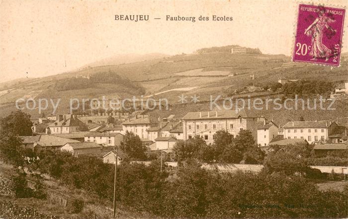 Beaujeu Rhone Faubourg des Ecoles