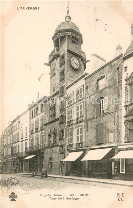 Riom Puy-de-Dome Tour de l Horloge
