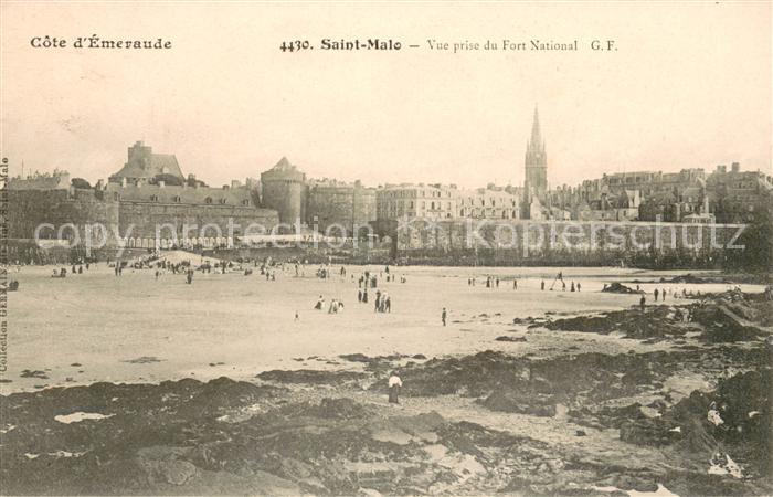 Saint-Malo 35 Vue prise du Fort National