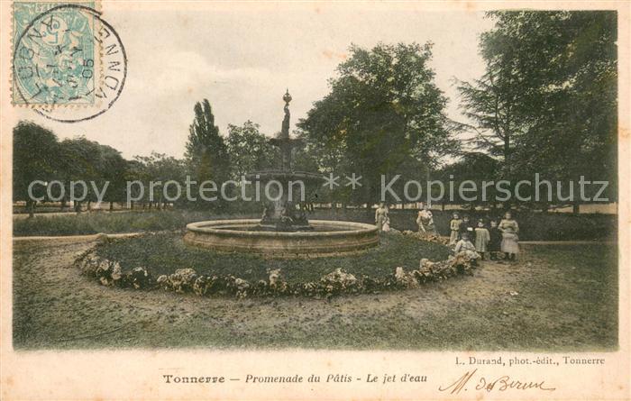 Tonnerre Promenade du Pâtis Jet d eau