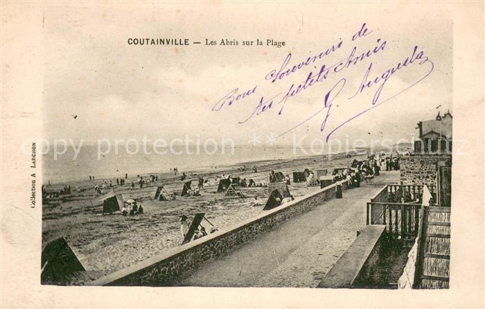 Coutainville Les Abris sur la plage