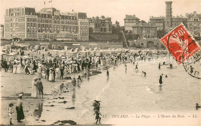 Dinard 35 La plage a l_Heure du bain