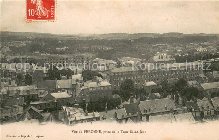 Peronne 80 Somme Vue prise de la Tour Saint Jean