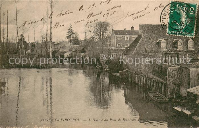 Nogent-le-Rotrou l Huisne au Pont de Bois
