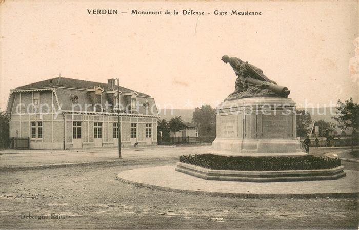 VERDUN Meuse Monument de la Défense Gare Meusienne