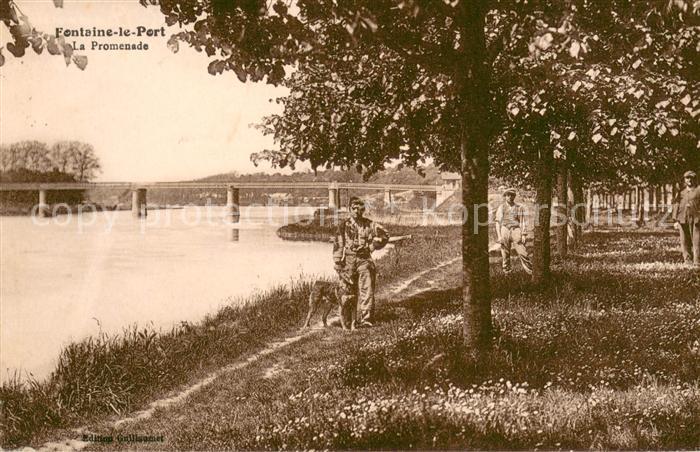 Fontaine-le-Port La Promenade Bords de la rivière