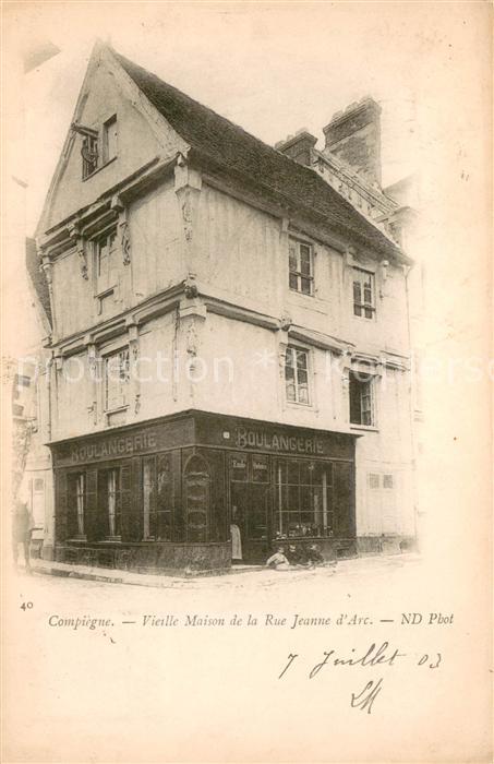 Compiegne Oise Vieille maison de la Rue Jeanne d Arc