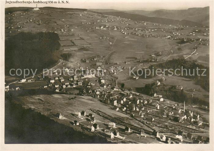 Georgenthal Klingenthal am Aschberg Fliegeraufnahme