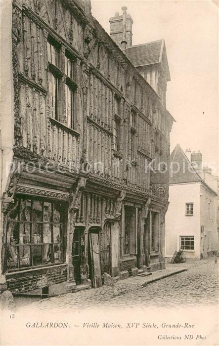 Gallardon Vieille Maison Grende Rue