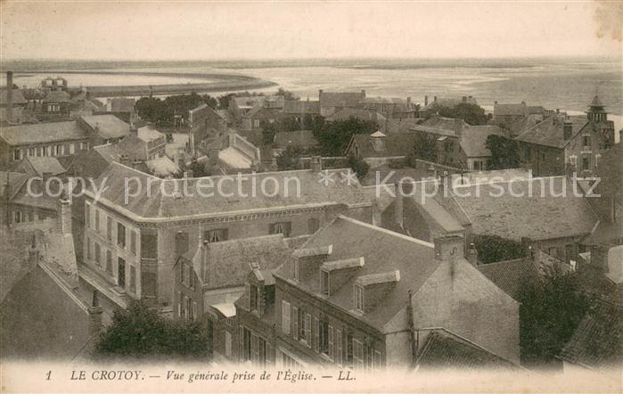 Le Crotoy Vue generale prise de l'Eglise