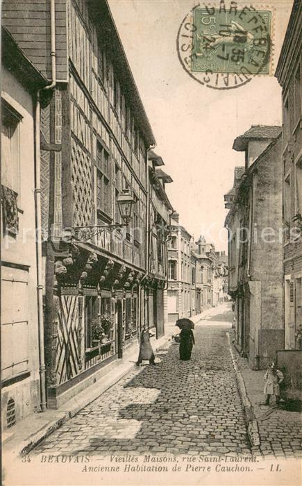 Beauvais 60 Vieilles Maisons ru Saint Laurent Ancienne Habitation de Pierre Cauc
