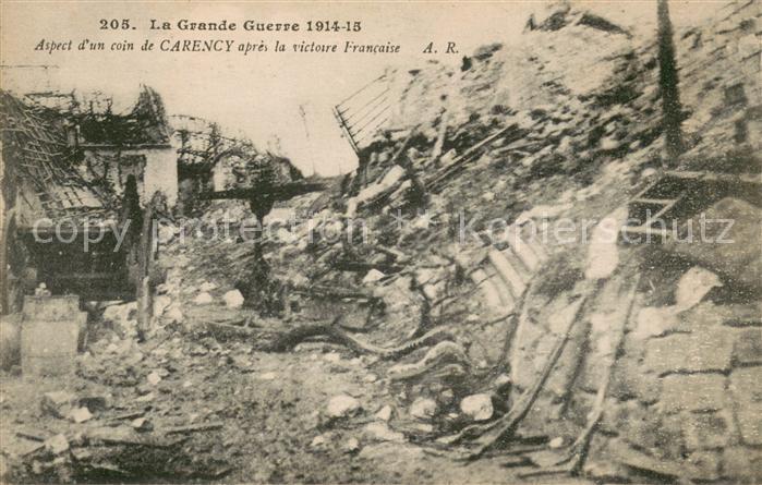 Carency Aspect d’un coin de Carency apres la vi