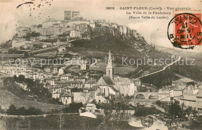 Saint-Flour Cantal Vue generale la Ville et le Faubourg