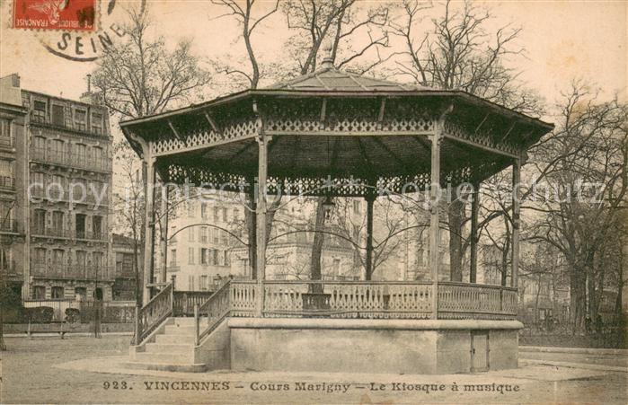 Vincennes Cours Marigny Le Kisoque a musique