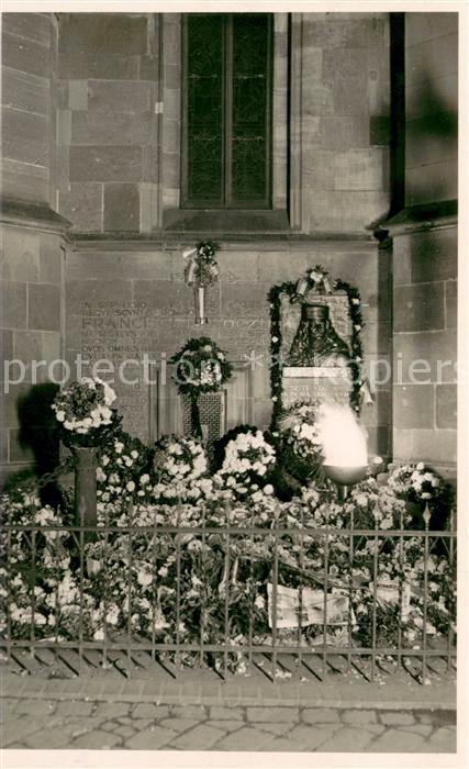 Kassa Kosice Kaschau Slovakia Rakoczi Ferenc emleke a dom eszaki oldalan