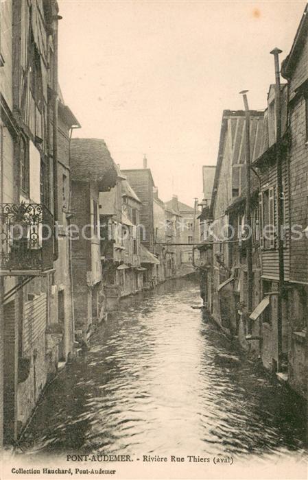 Pont-Audemer Riviere Rue Thiers