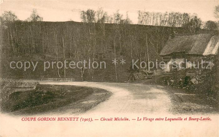 Laqueuille Coupe Gordon Bennet Circuit Michelin Le Virage entre Laqueuille et Bo