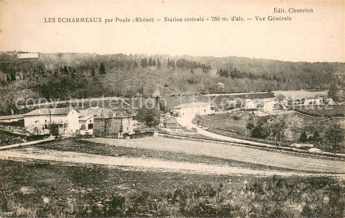 Les-Echarmeaux par Poule Station estivale Vue generale