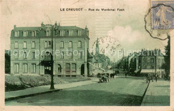 Le Creusot Saone-et-Loire Rue du Marechal Foch