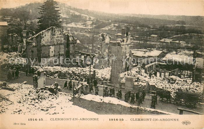 Clermont-en-Argonne 1914-15 Vue generale