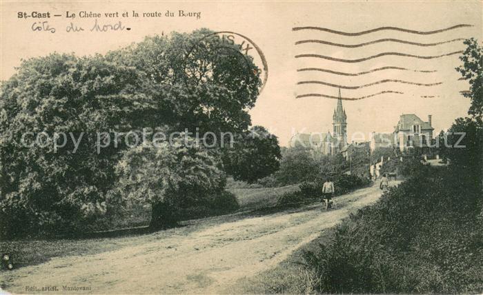 Saint-Cast-le-Guildo Le Chene vert et la route du Bourg