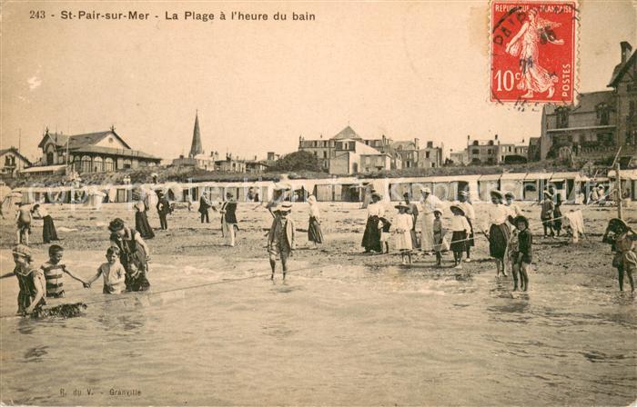 Saint-Pair-sur-Mer La Plage a l’heure du bain