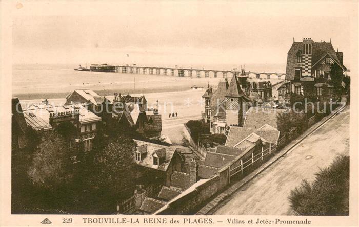 Trouville-Deauville La Reine des Plages Villas et Jetee Promenade