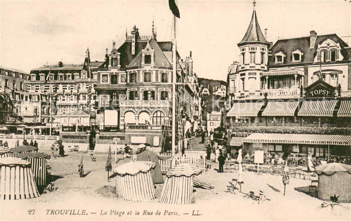 Trouville-Deauville La Plage et la Rue de Paris