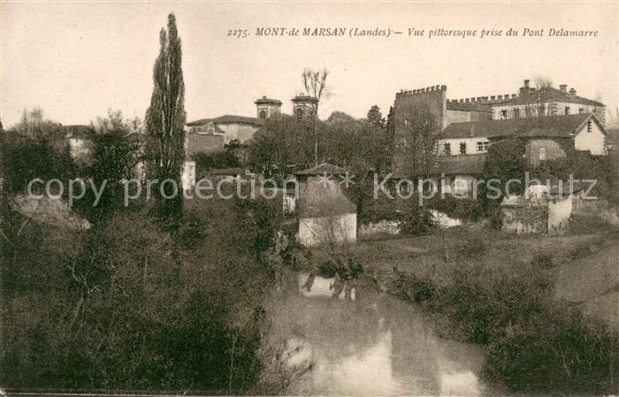 Mont-de-Marsan Vue pittoresque prise du Pont Delamarre