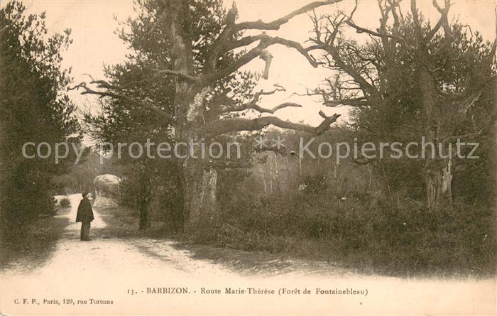 Barbizon Route Marie Therese Foret de Fontainebleau