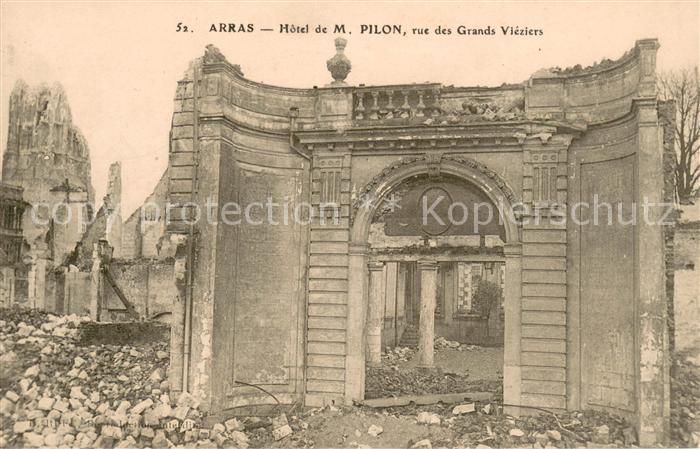 Arras Pas-de-Calais Hotel de M Pilon rue des Grands Viezier