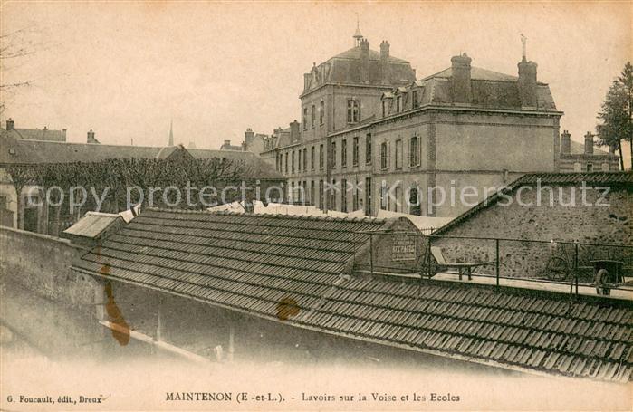 Maintenon Lavoirs sur la Voise et les Ecoles