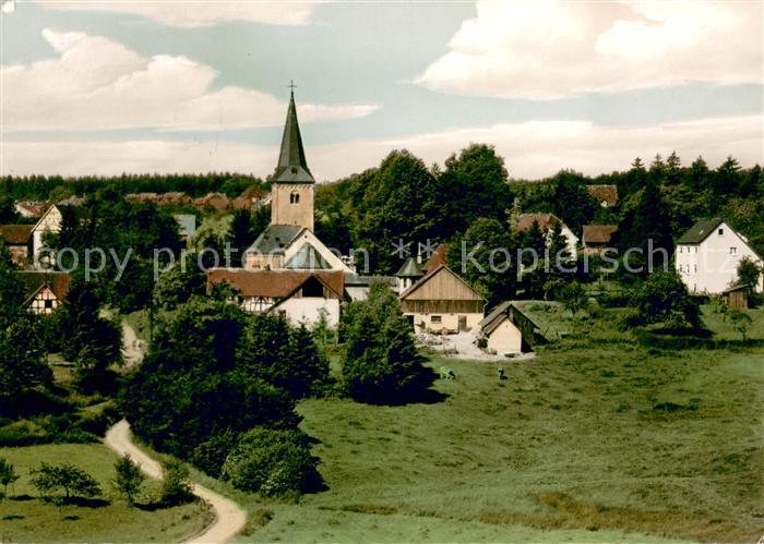 Flammersfeld Teilansicht mit Kirche