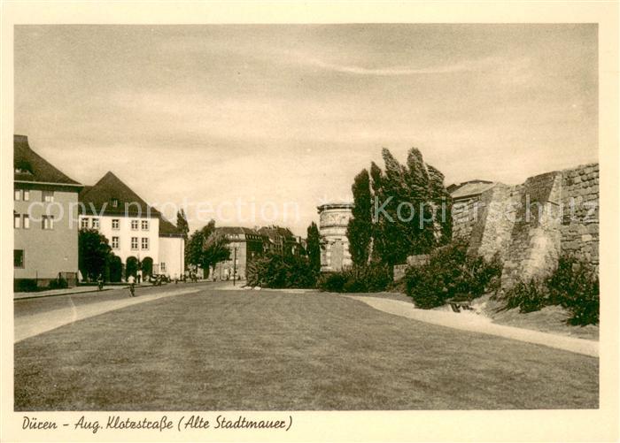 Dueren Rheinland Aug Klotzstrasse Alte Stadtmauer