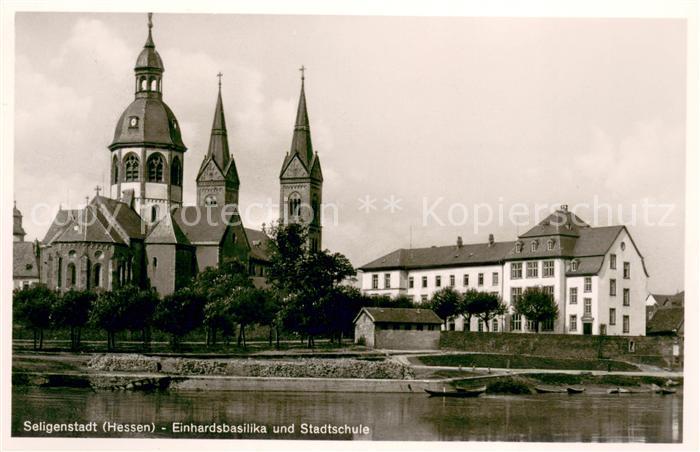 Seligenstadt Hessen Einhardsbasilika Stadtschule