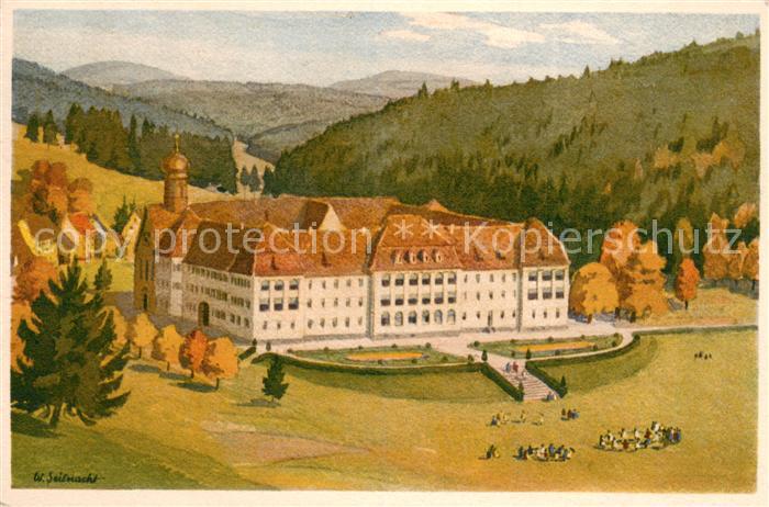 Friedenweiler Kinderheim Schloss Friedenweiler K?nstlerkarte W. Seilnacht