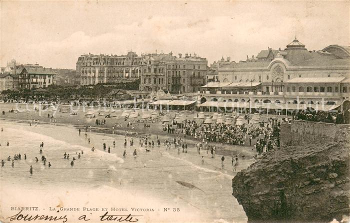 Biarritz Pyrenees Atlantiques Grande Plage Hotel Victoria