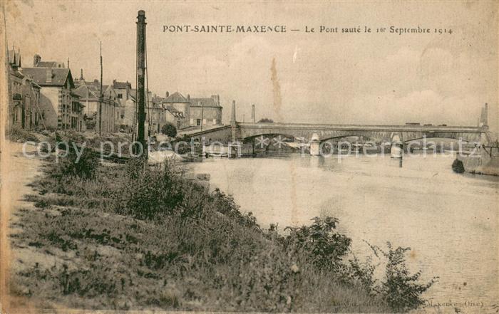 Pont-Sainte-Maxence Ponte saute le 1er Septembre 1914