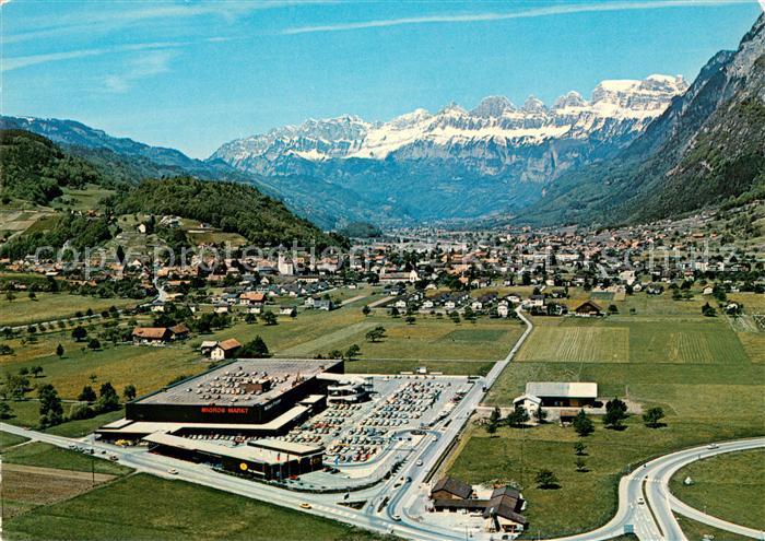 Mels Pizolpark Churfirsten Fliegeraufnahme