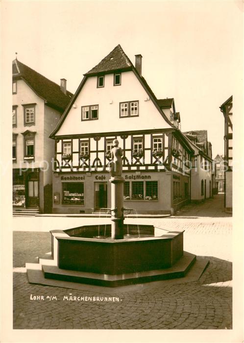 Lohr Main M?rchenbrunnen Konditorei-Cafe Salzmann