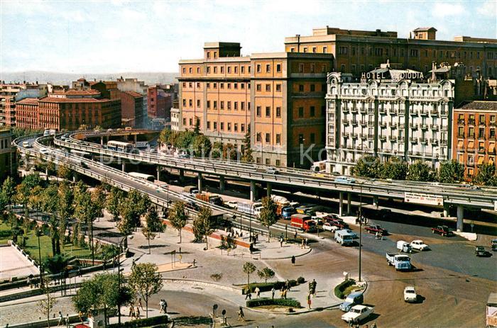 Madrid Spain Glorieta del Emperador Carlos V.