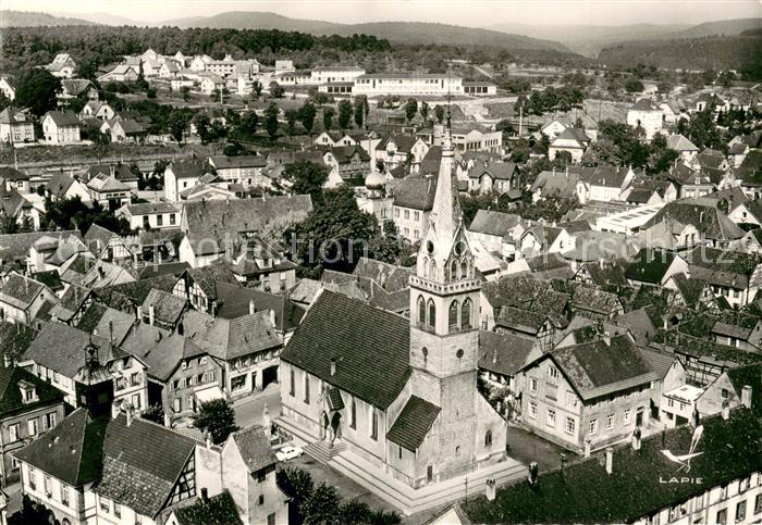 Ingwiller Eglise Vue aerienne