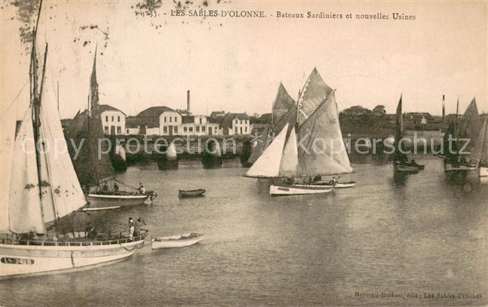 Les Sables-d Olonne Bateaux Sardiniers et nouvelles usines