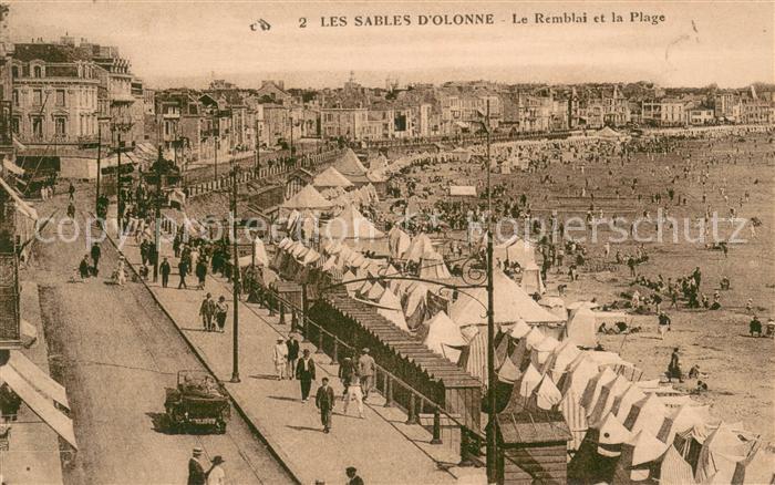 Les Sables-d Olonne Le remblai et la plage