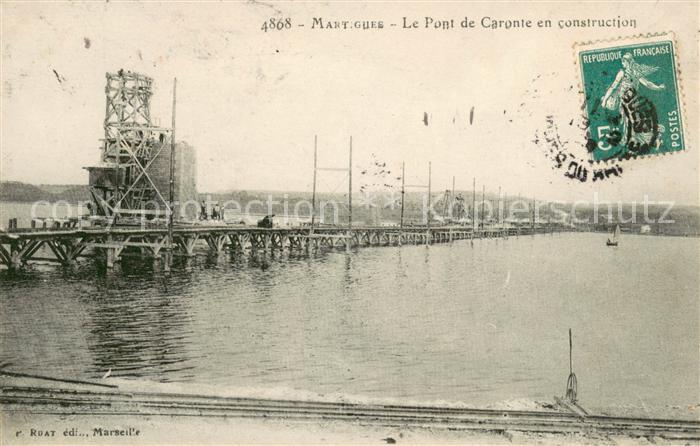 Martigues Pont de Caronte en construction