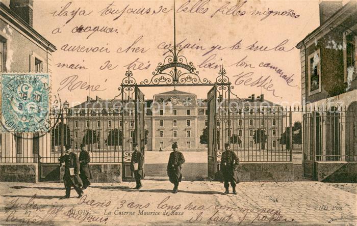 Blois 41 Caserne Maurice de Saxe Soldats
