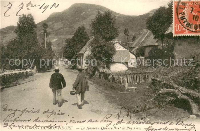 Le Mont-Dore Puy de Dome Le Hameau Queureilh et le Puy Gros