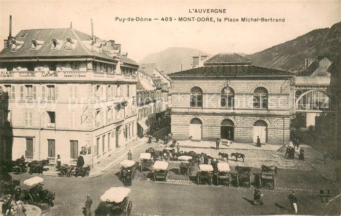 Le Mont-Dore Puy de Dome Place Michel Bertrand