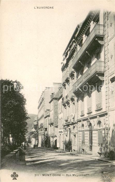 Le Mont-Dore Puy de Dome Rue Meynadier